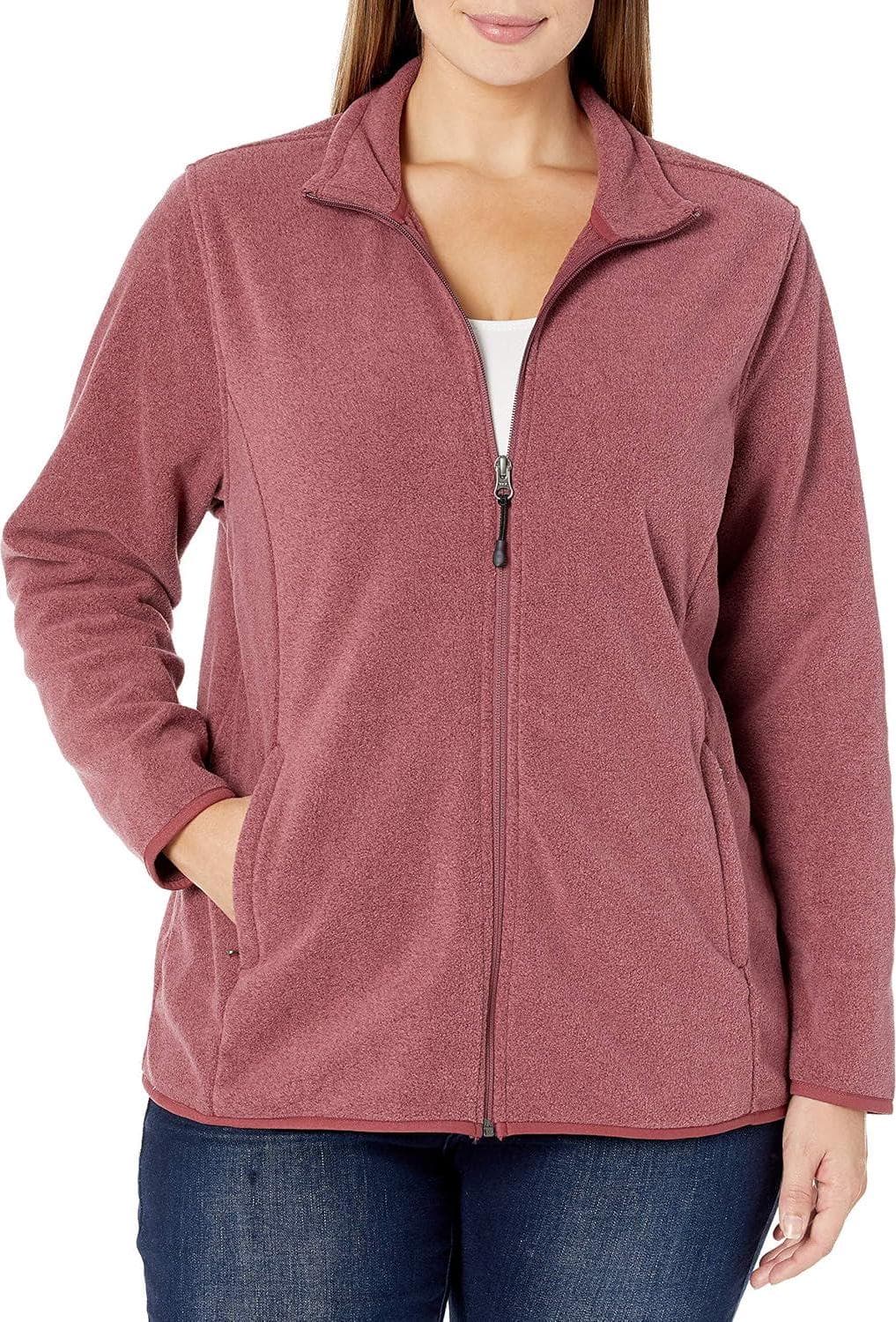 Amazon Essentials Women’s Classic-Fit Full-Zip Polar Soft Fleece Jacket (Available in Plus Size)