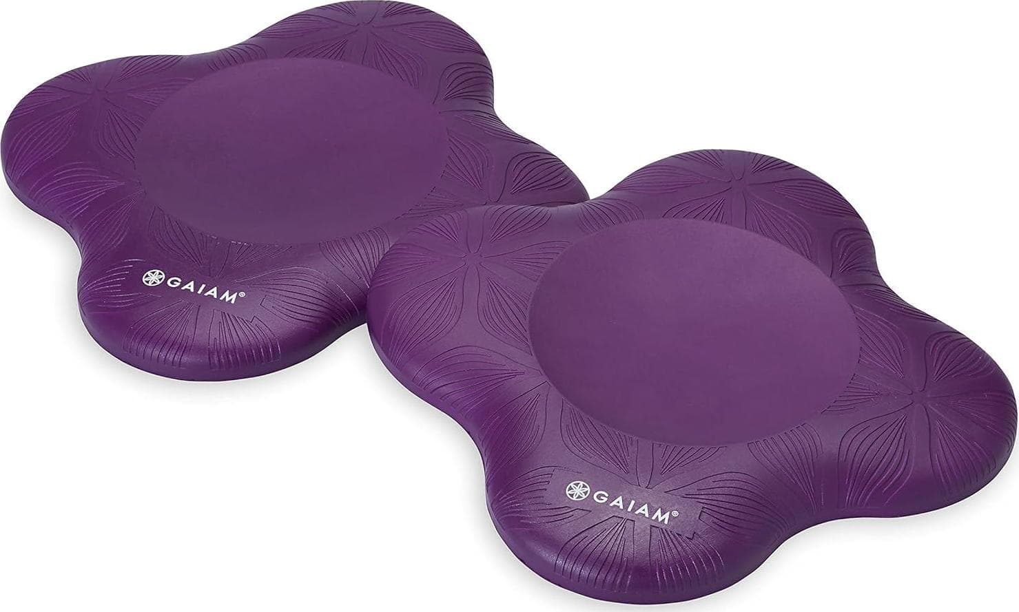 Gaiam Yoga Knee Pads (Set of 2) – Yoga Props and Accessories for Women/Men Cushions Knees and Elbows for Fitness, Travel, Meditation, Kneeling, Balance, Floor, Pilates