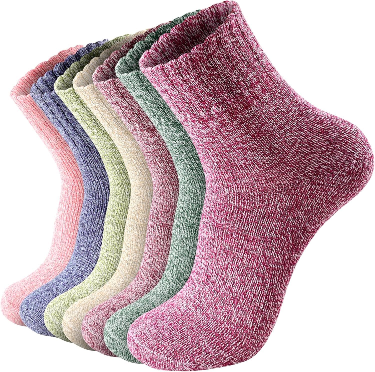 Pleneal Wool Socks for Women – Womens Wool Socks Winter Warm Wool Socks Men Cozy Knit Socks Boots Socks for Women