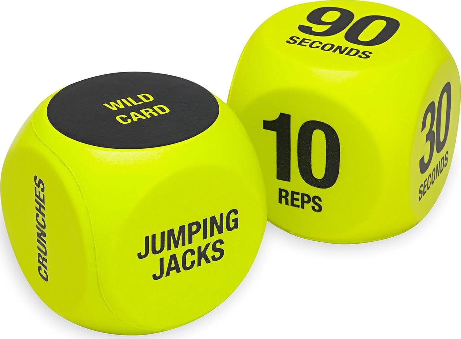 SPRI Exercise Dice (6-Sided) – Game for Group Fitness and Exercise Classes – Includes Push Ups, Squats, Lunges, Jumping Jacks, Crunches and Wildcard (Includes Carrying Bag)