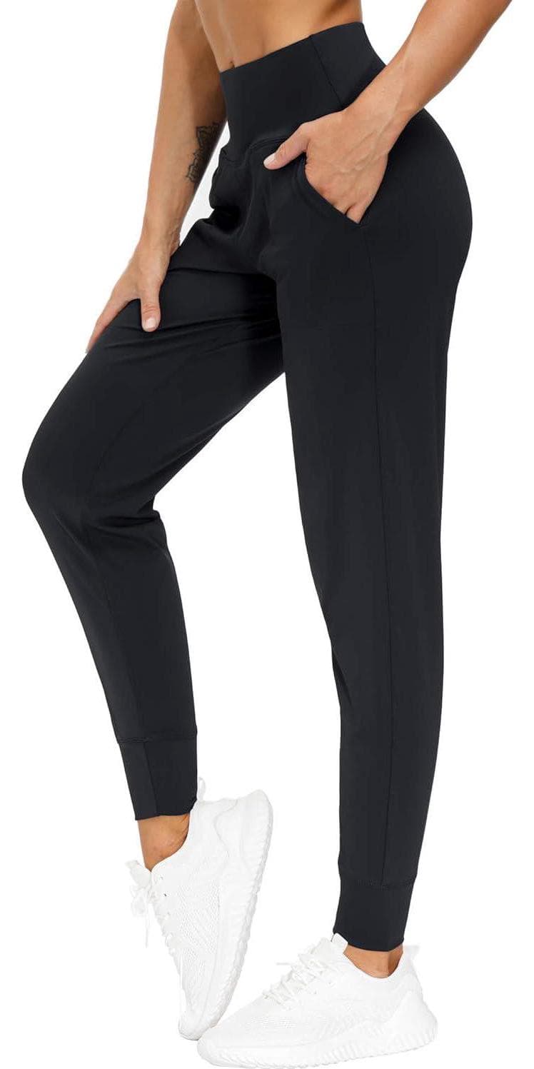 THE GYM PEOPLE Women’s Joggers Pants Lightweight Athletic Leggings Tapered Lounge Pants for Workout, Yoga, Running