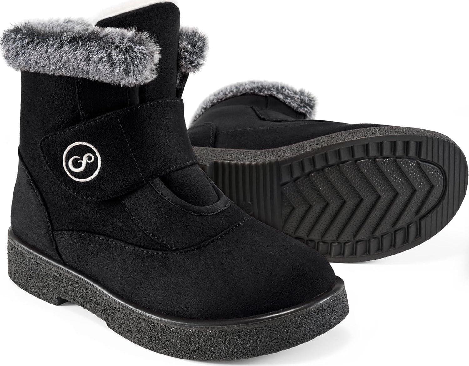 Winter Ankle Snow Boots for Women: Warm Comfortable Fur Lined Womens Boots Anti Slip Walking Outdoor Ladies Boot